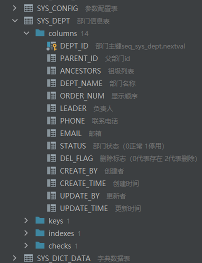 DataGrip中的表及字段后面显示注释信息